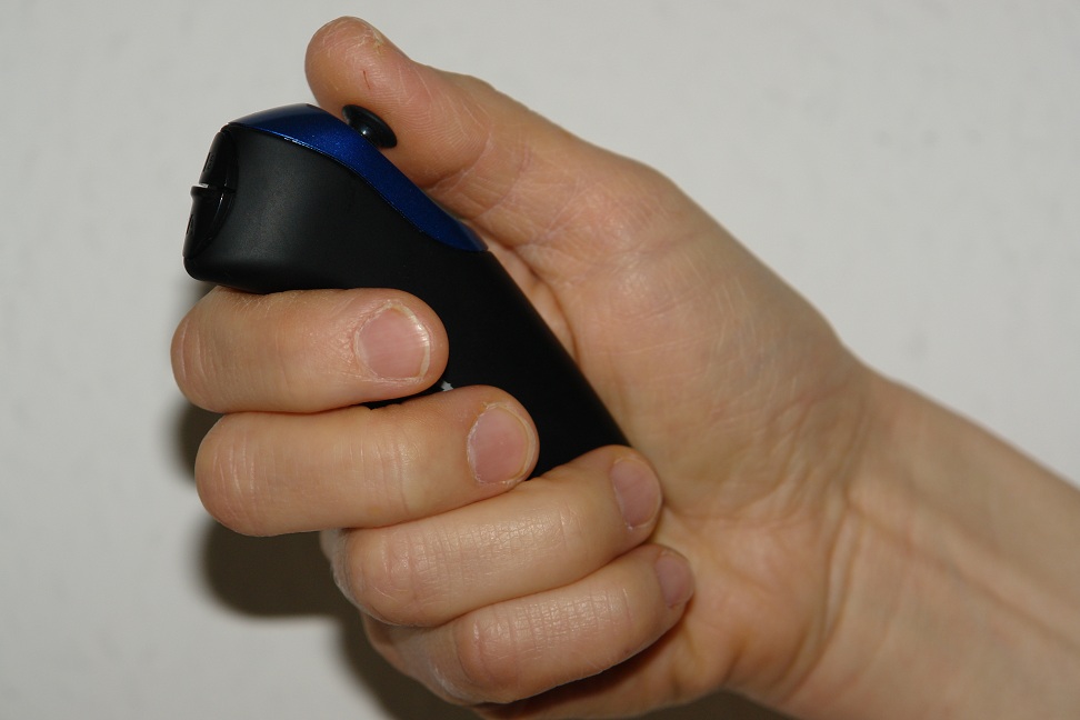 [Joystick for the software to control the wheelchair wirelessly via Bluetooth]